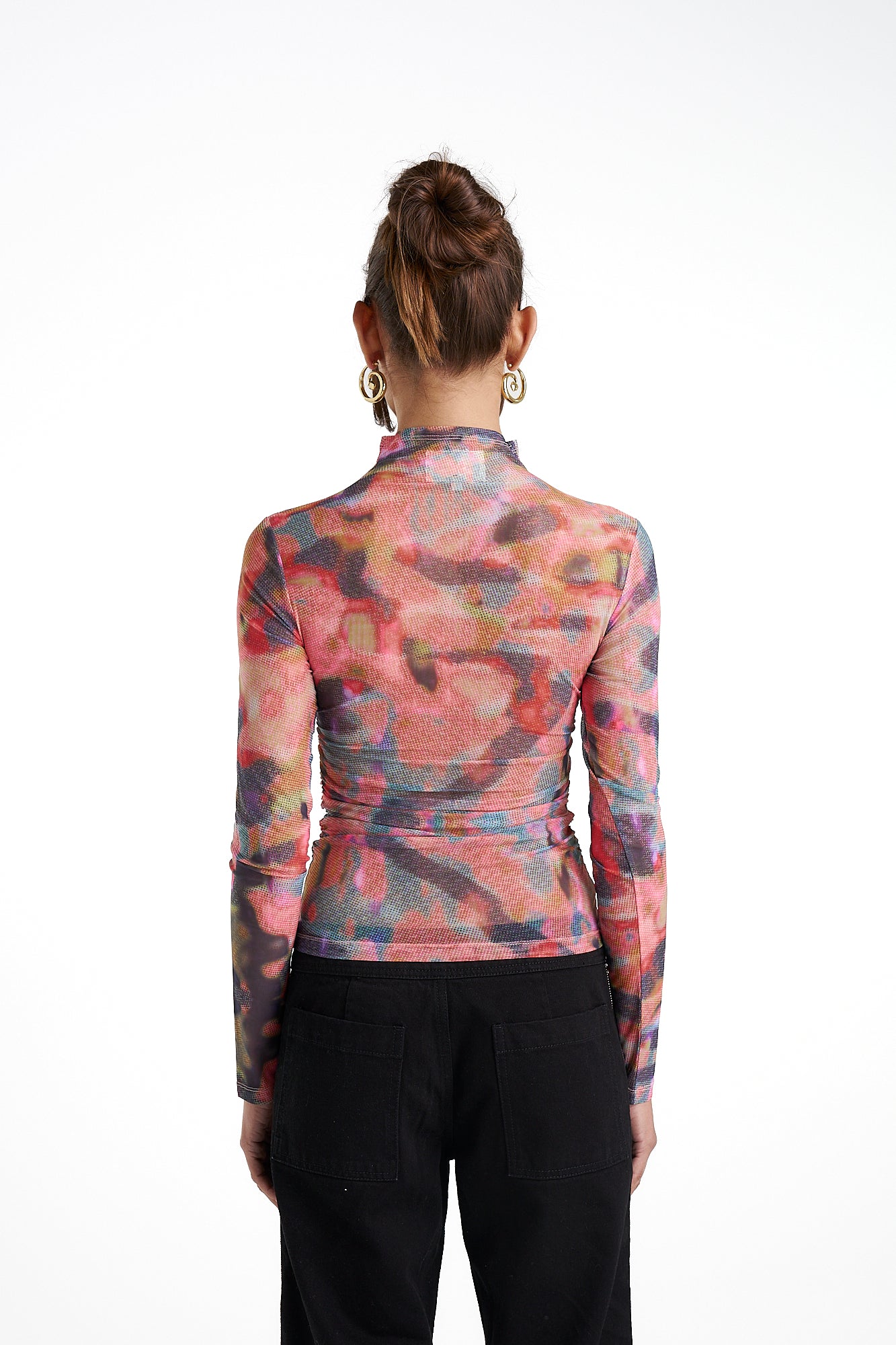 LS Ruched High Neck Top - Everlast EVE
