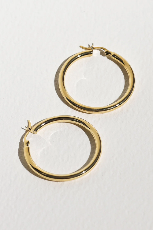 Saint Valentine | Classic Hoops Large - Gold