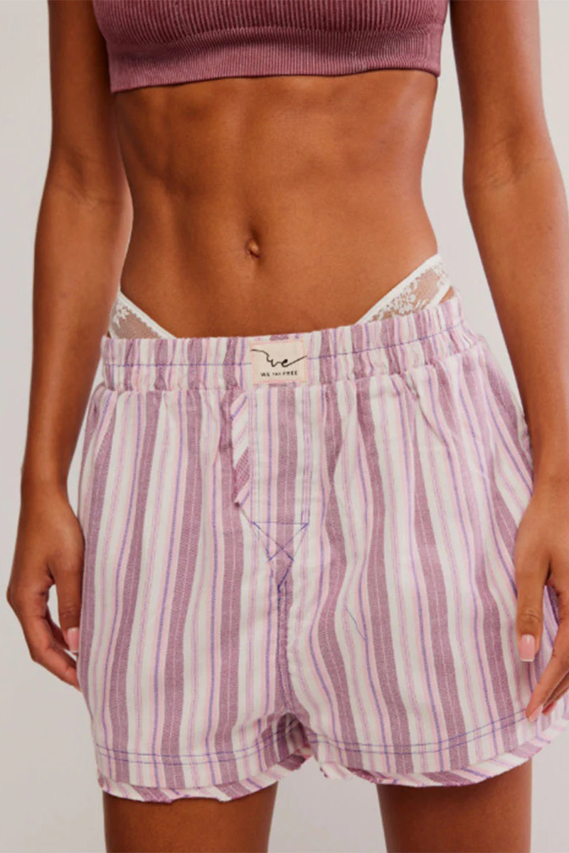 Day To Day Flannel Boxer - Burgundy