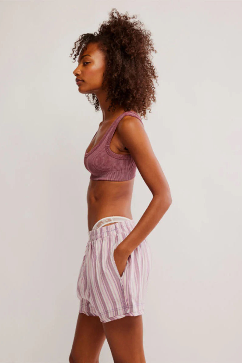 Day To Day Flannel Boxer - Burgundy