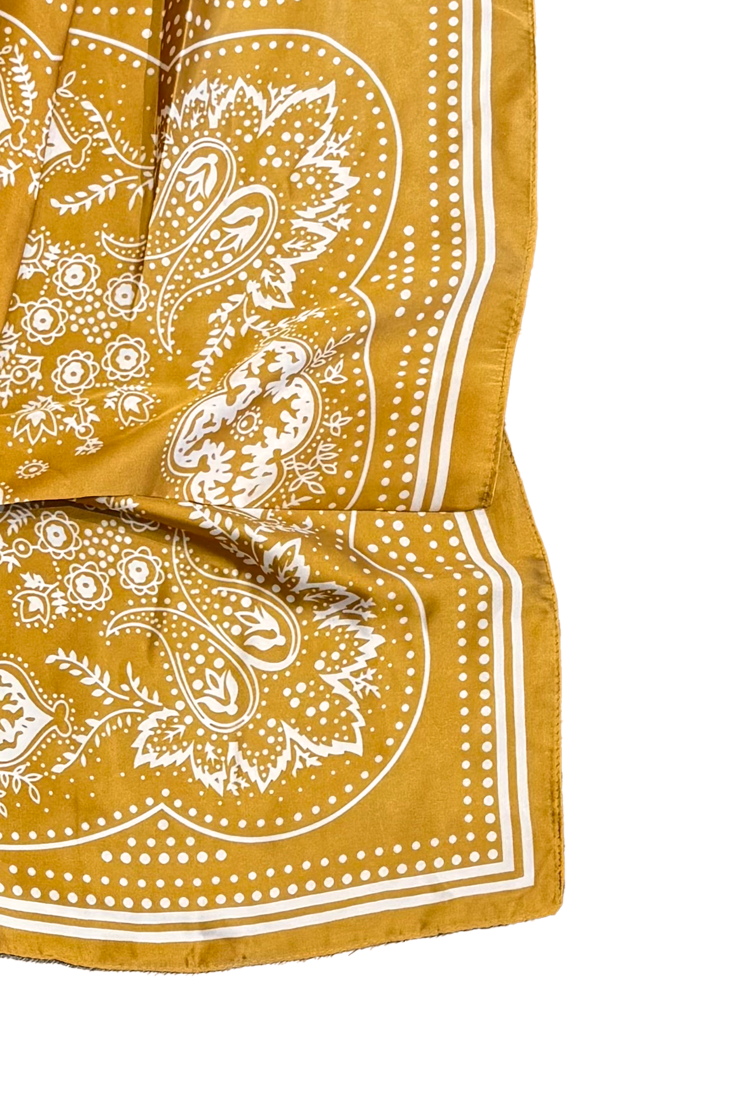 Bandana Dot Scarf - Gold