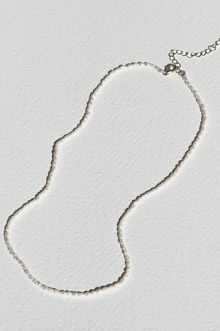 Saint Valentine | Fine Pearl Necklace - Silver