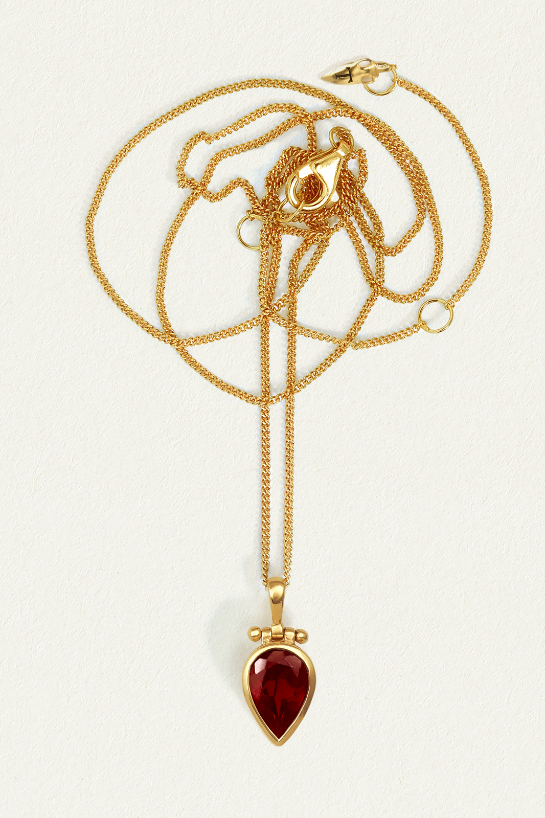 Flame Necklace - Gold