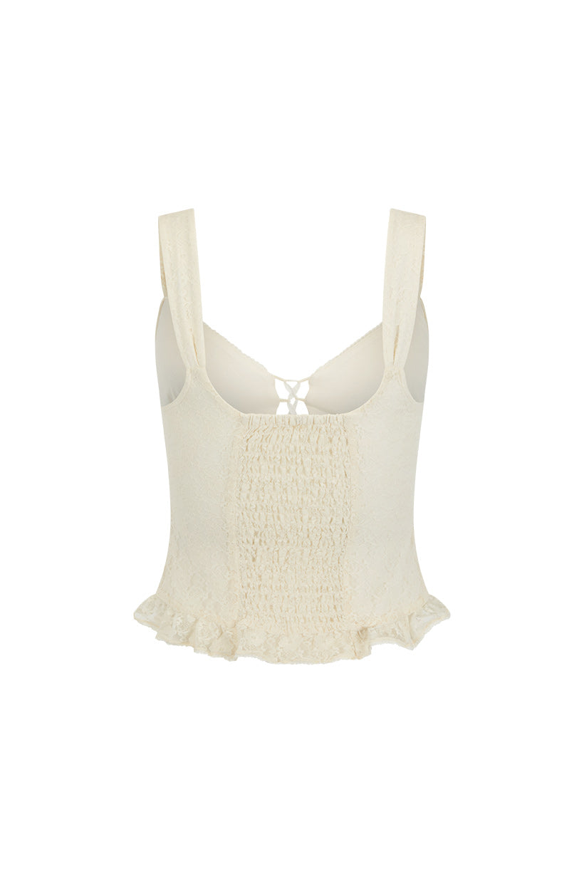 Glastonbury Lace Cami - Antique White