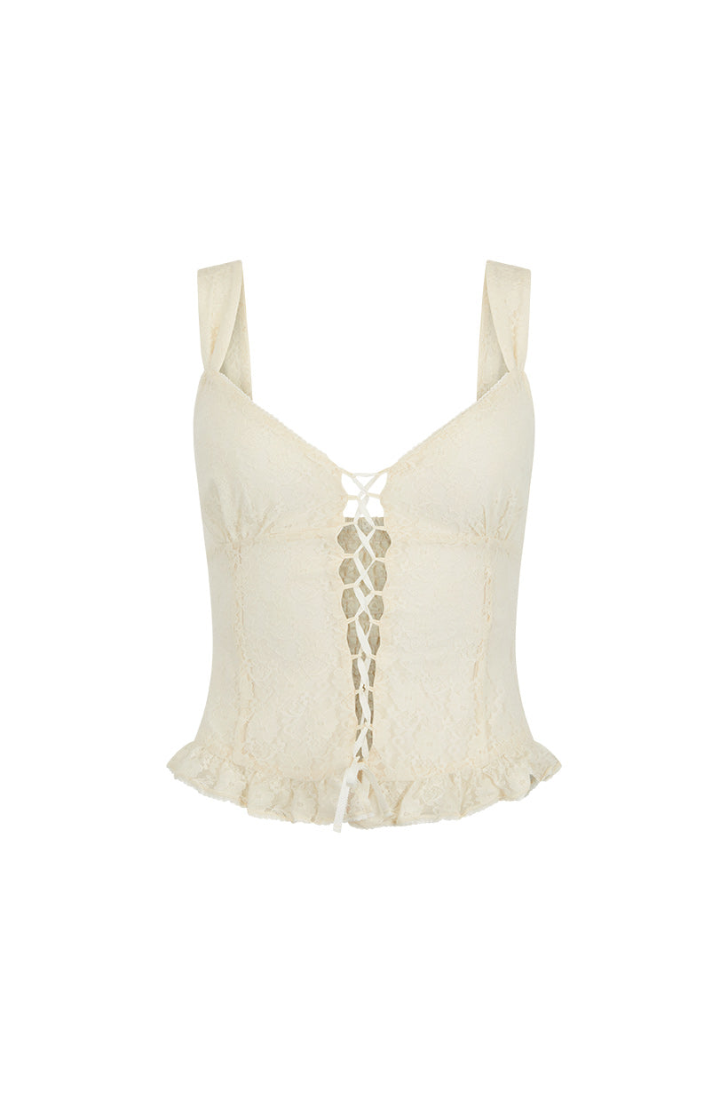 Glastonbury Lace Cami - Antique White