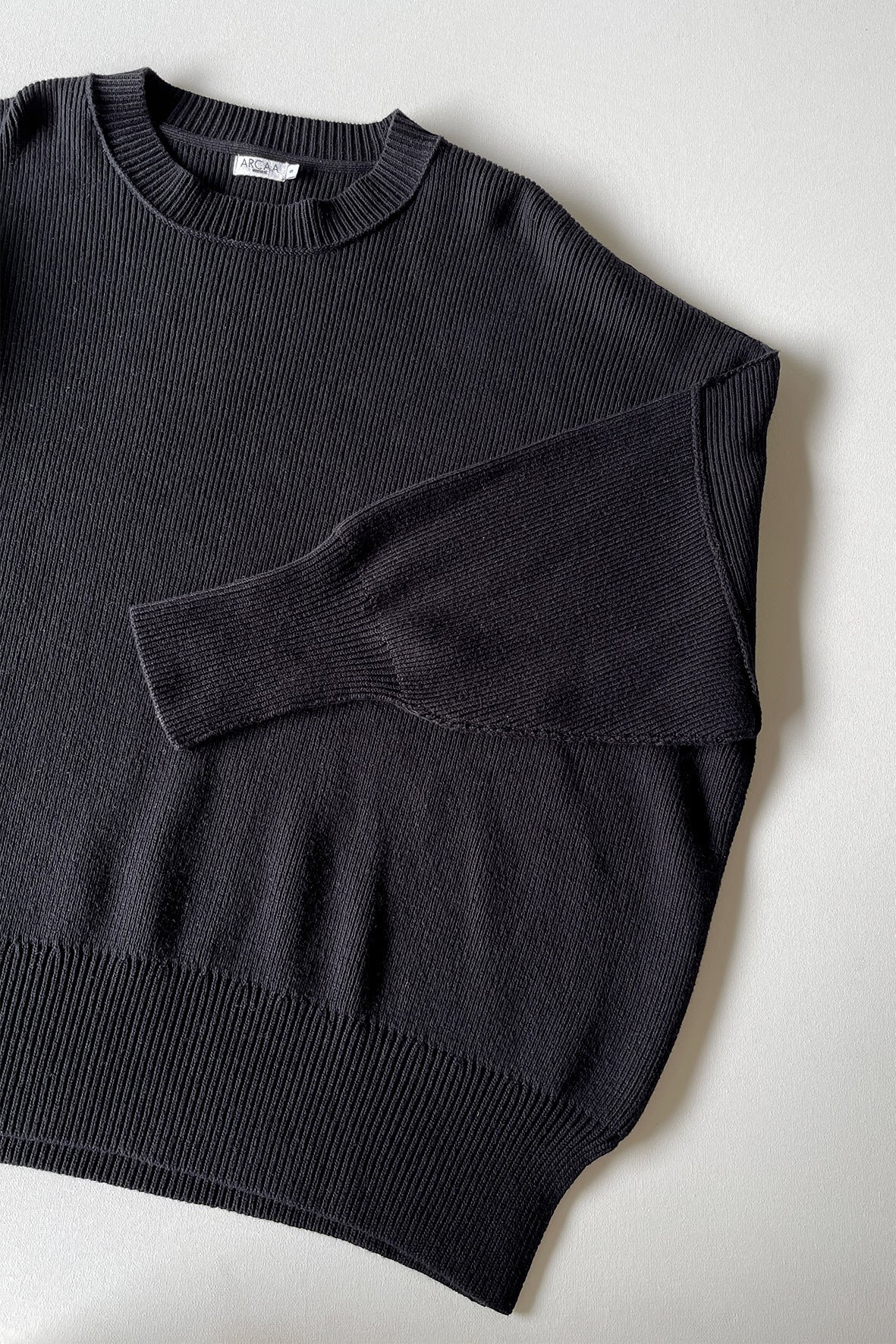 Harper Organic Knit Sweater - Black