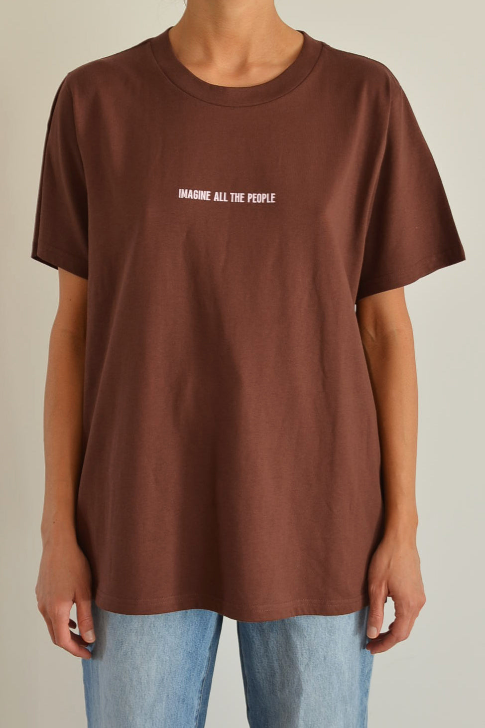 Imagine Heavy Tee Choc - Pink