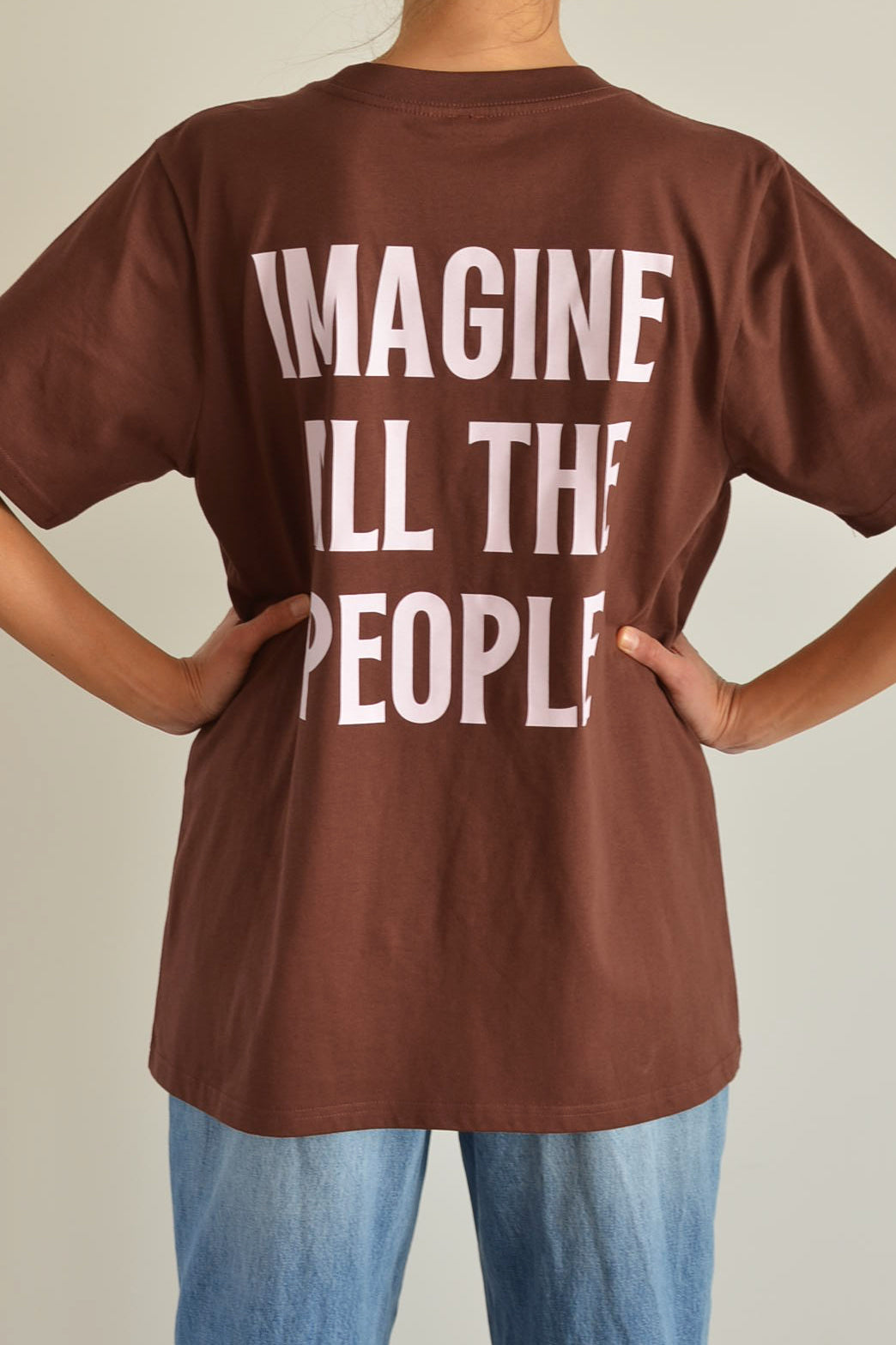 Imagine Heavy Tee Choc - Pink