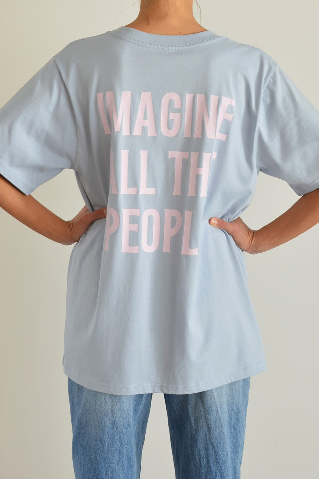 Imagine Heavy Tee Sky - Pink