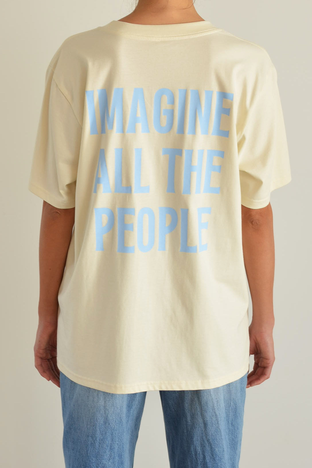 Imagine Heavy Tee Butter - Sky