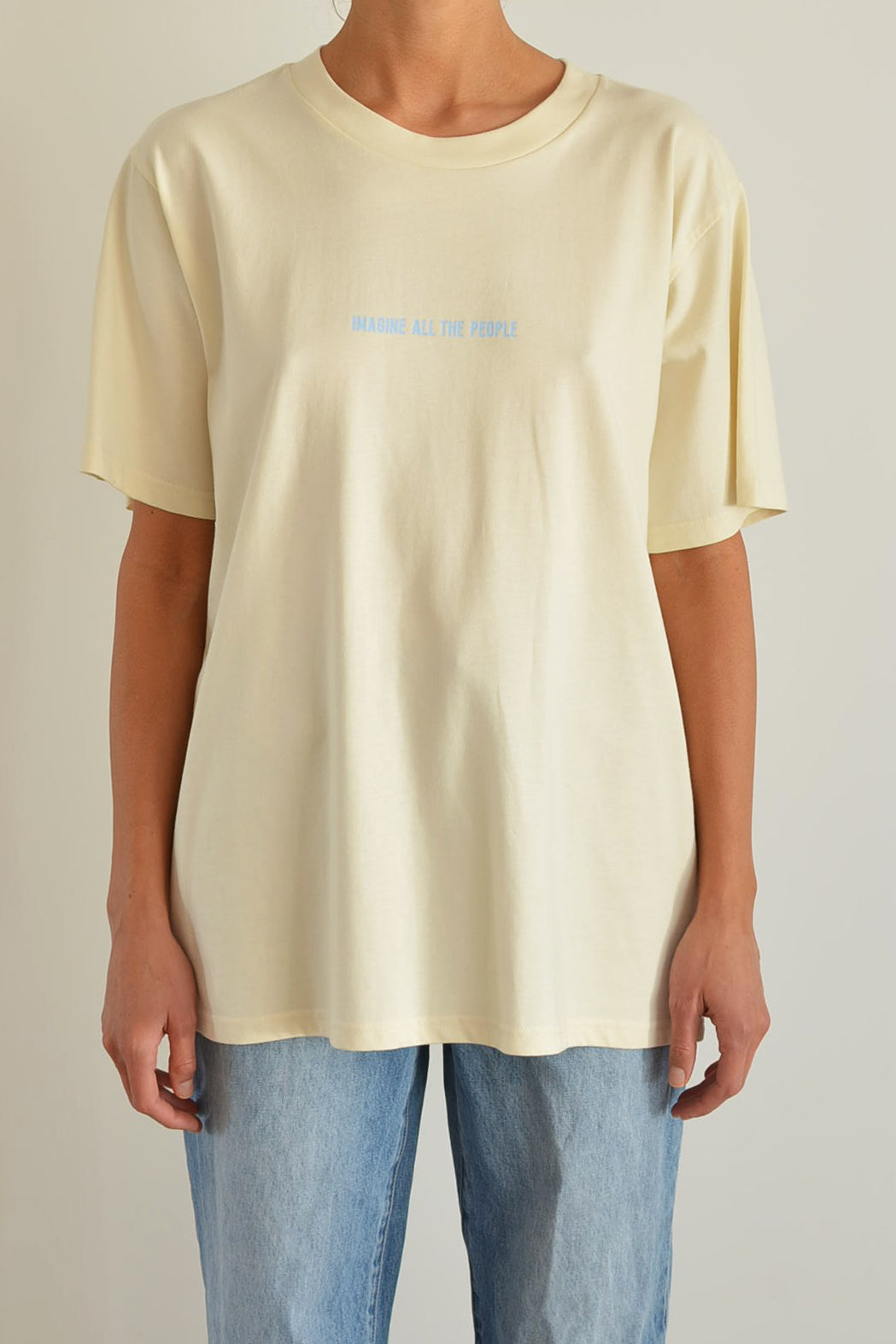 Imagine Heavy Tee Butter - Sky