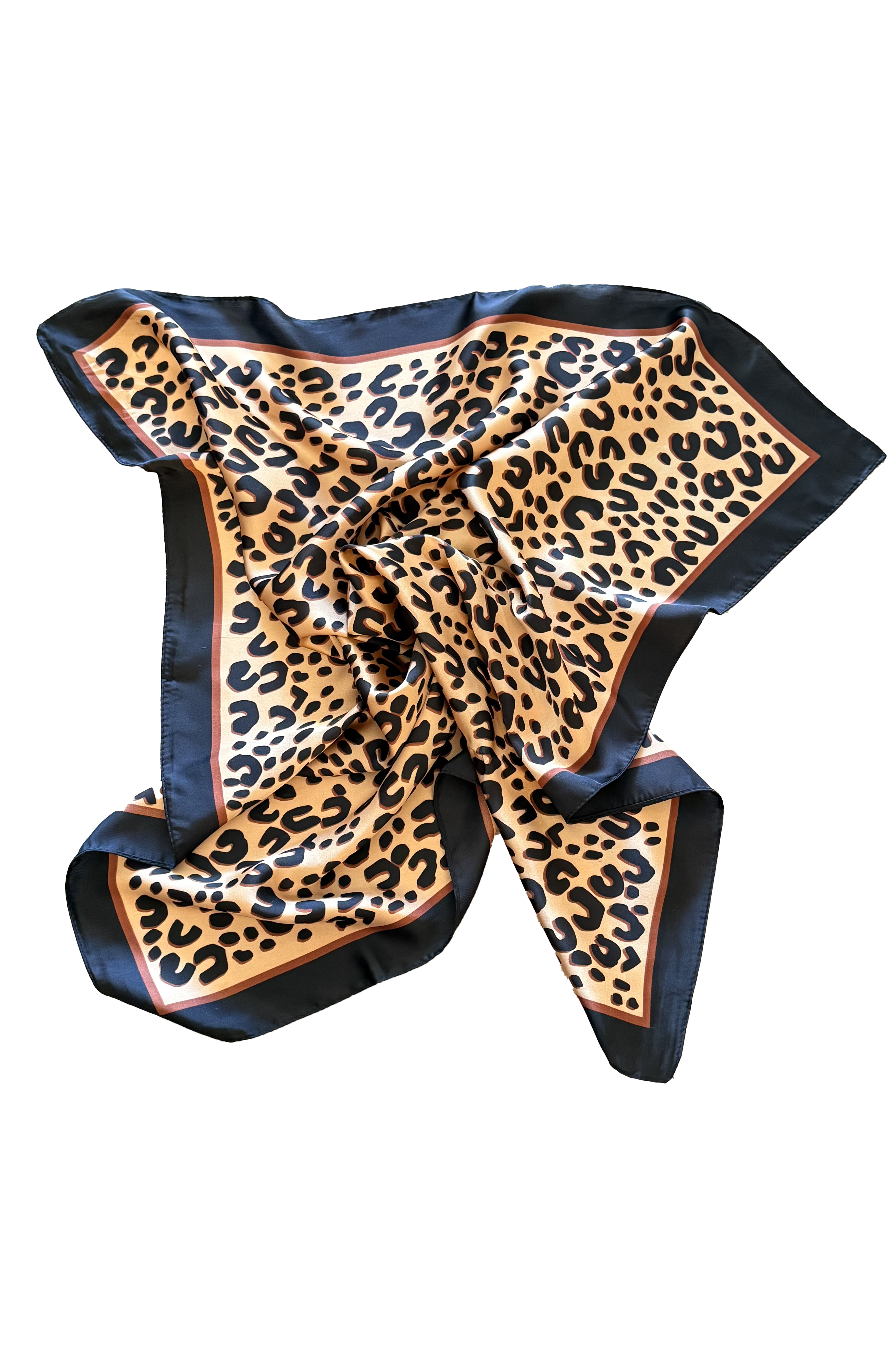 Satin Scarf -  Leopard
