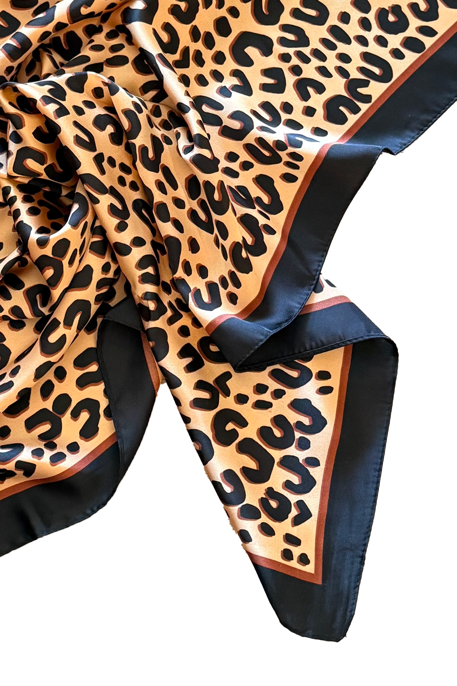 Satin Scarf -  Leopard