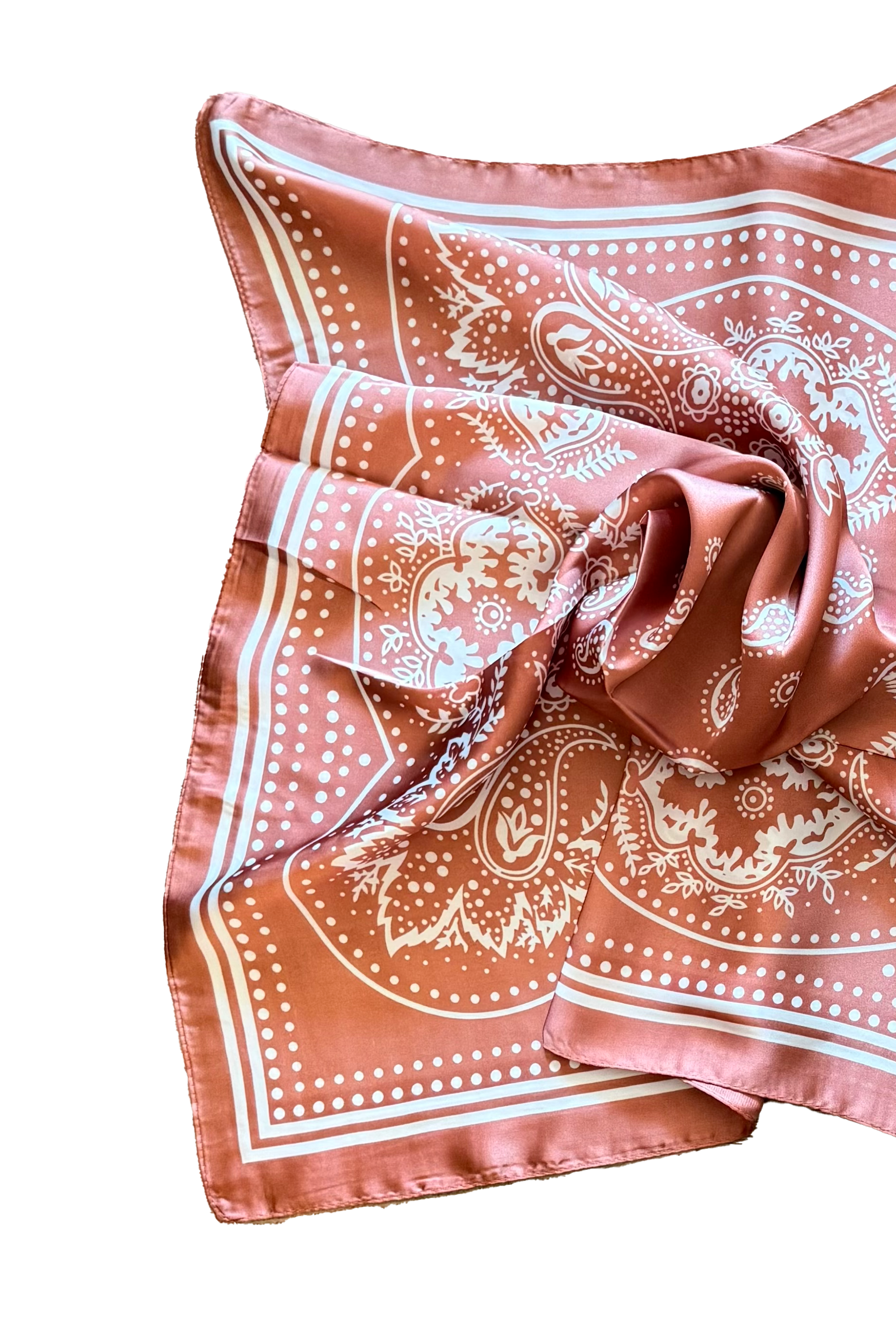 Bandana Dot Scarf -  Clay