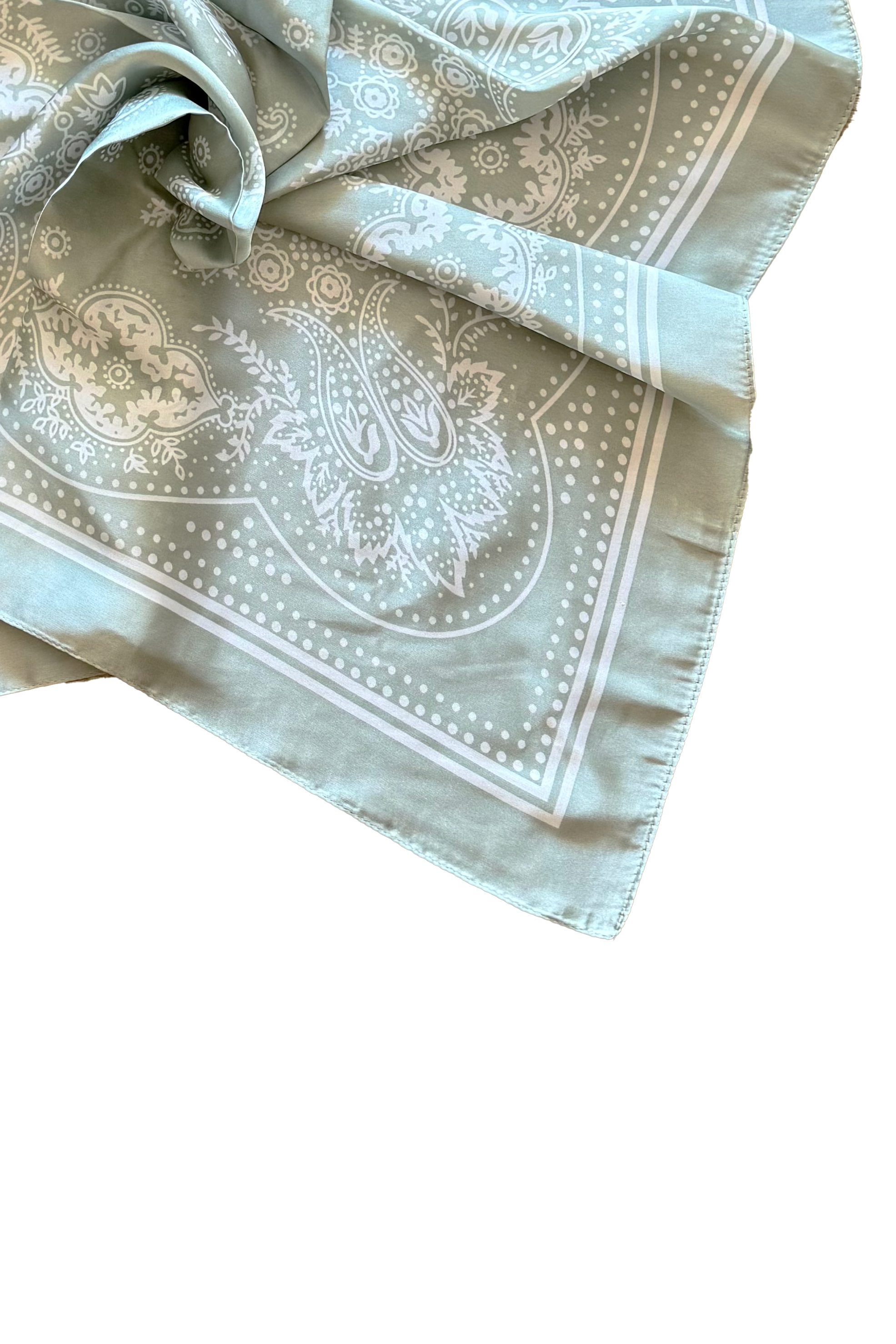 Bandana Dot Scarf -  Sage