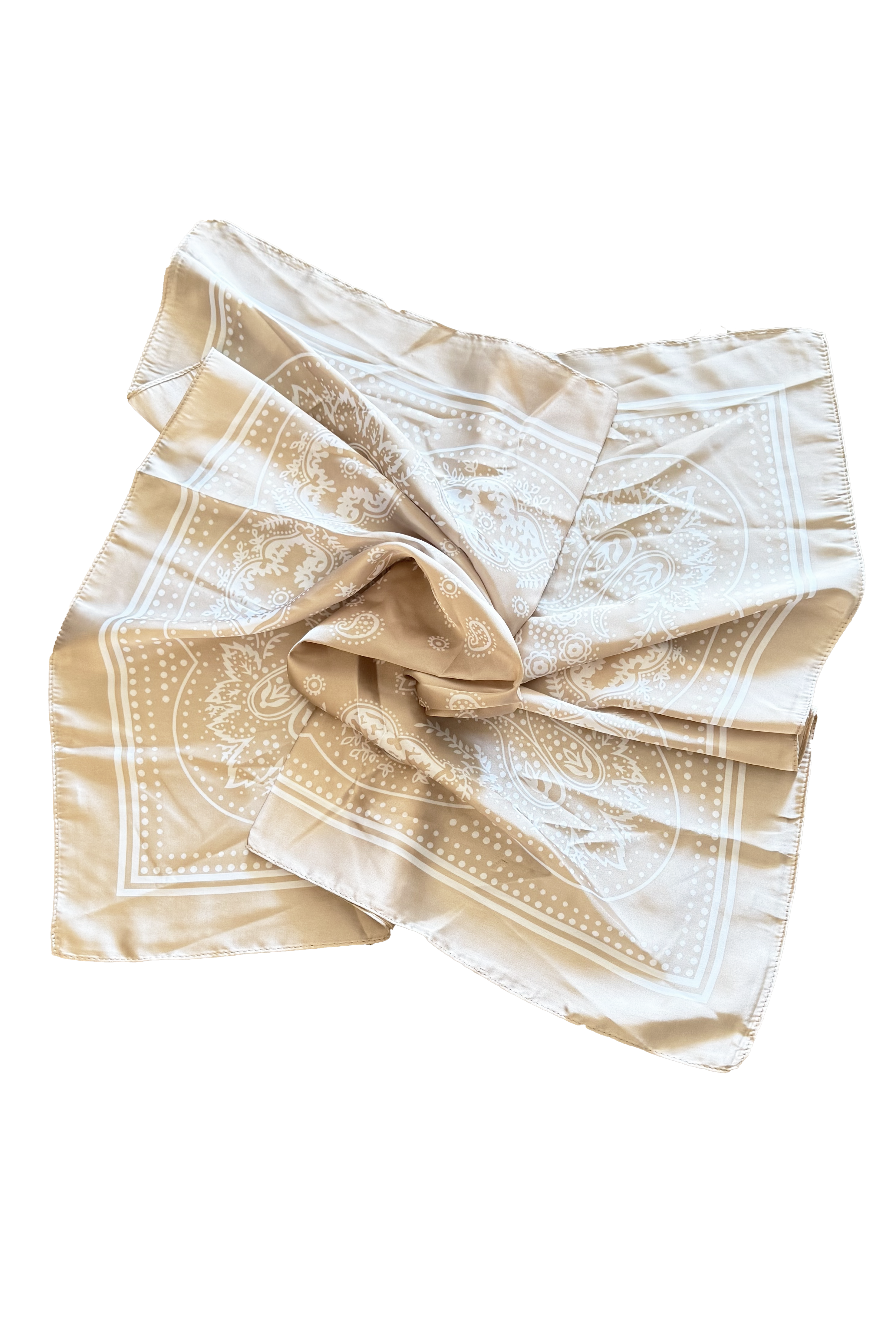 Bandana Dot Scarf -  Natural