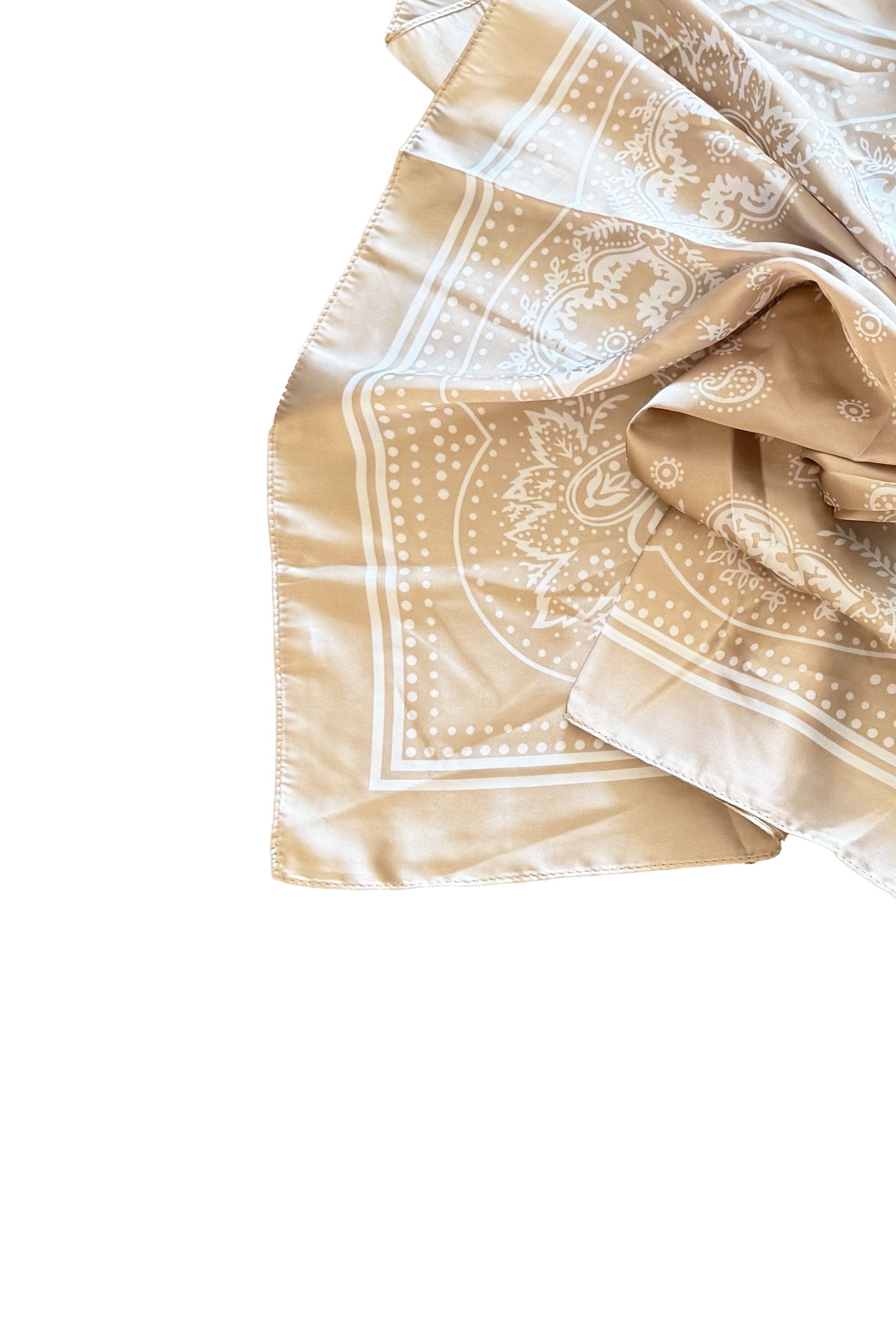Bandana Dot Scarf -  Natural