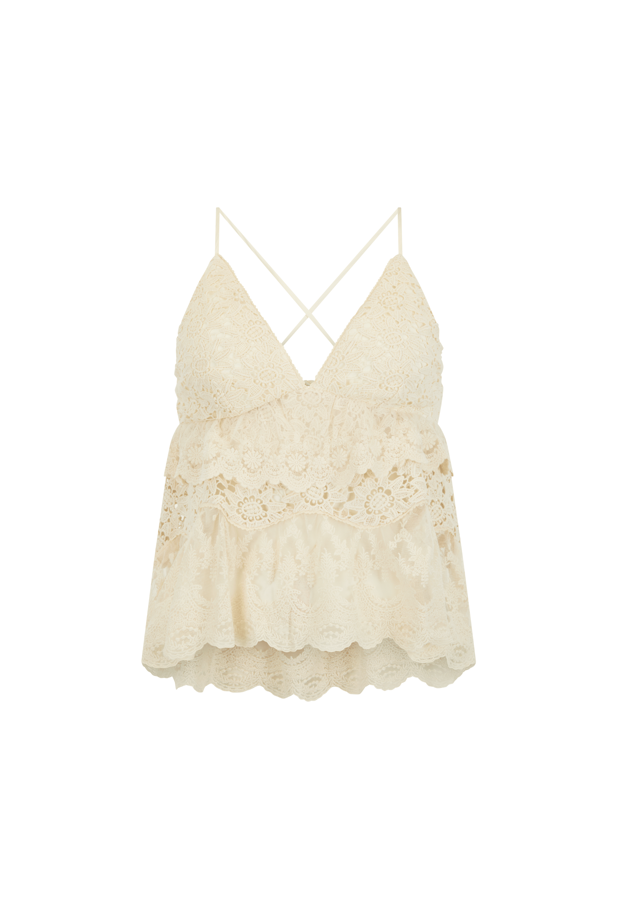 Irma Lace Halter - Pearl