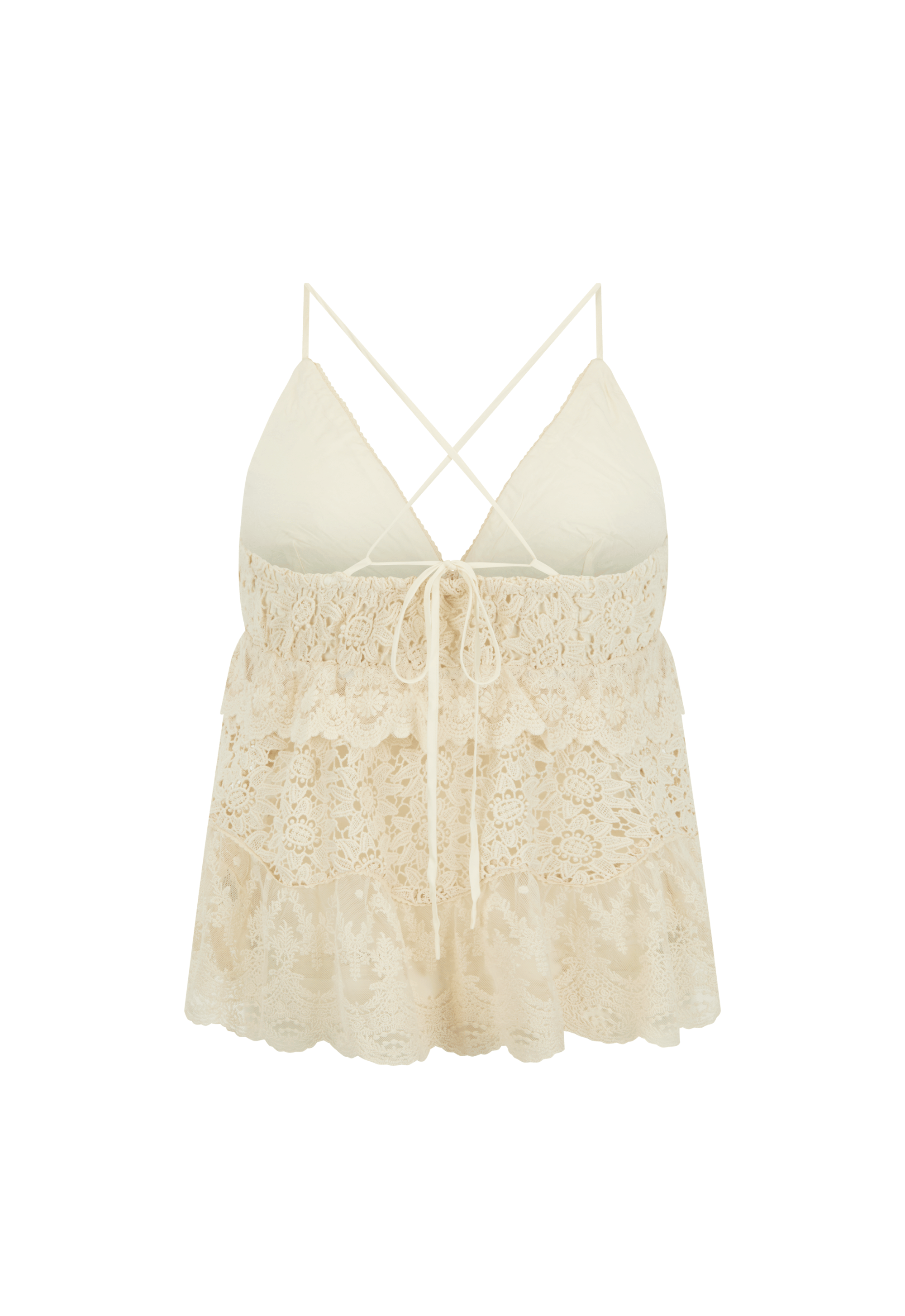 Irma Lace Halter - Pearl