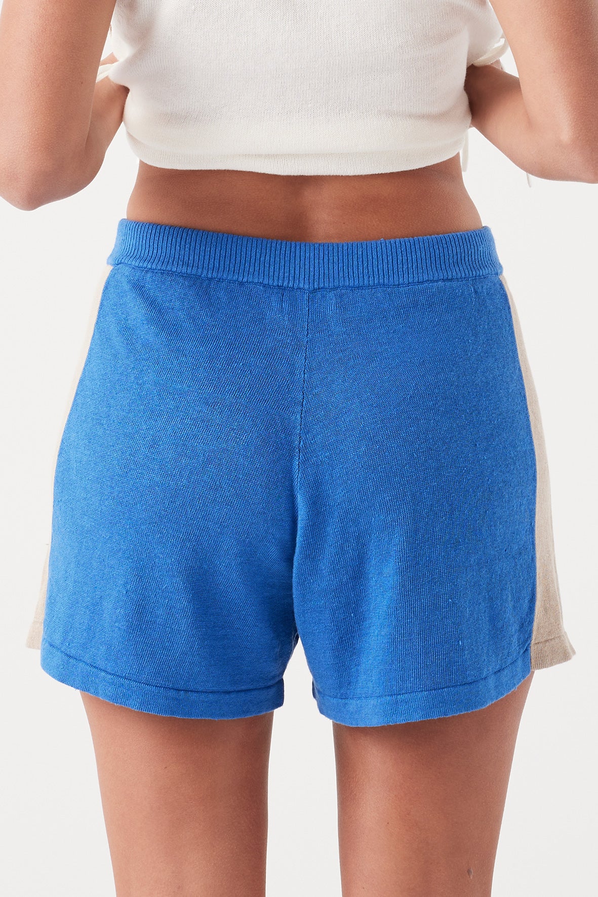 Larri Linen Knit Short - French Blue