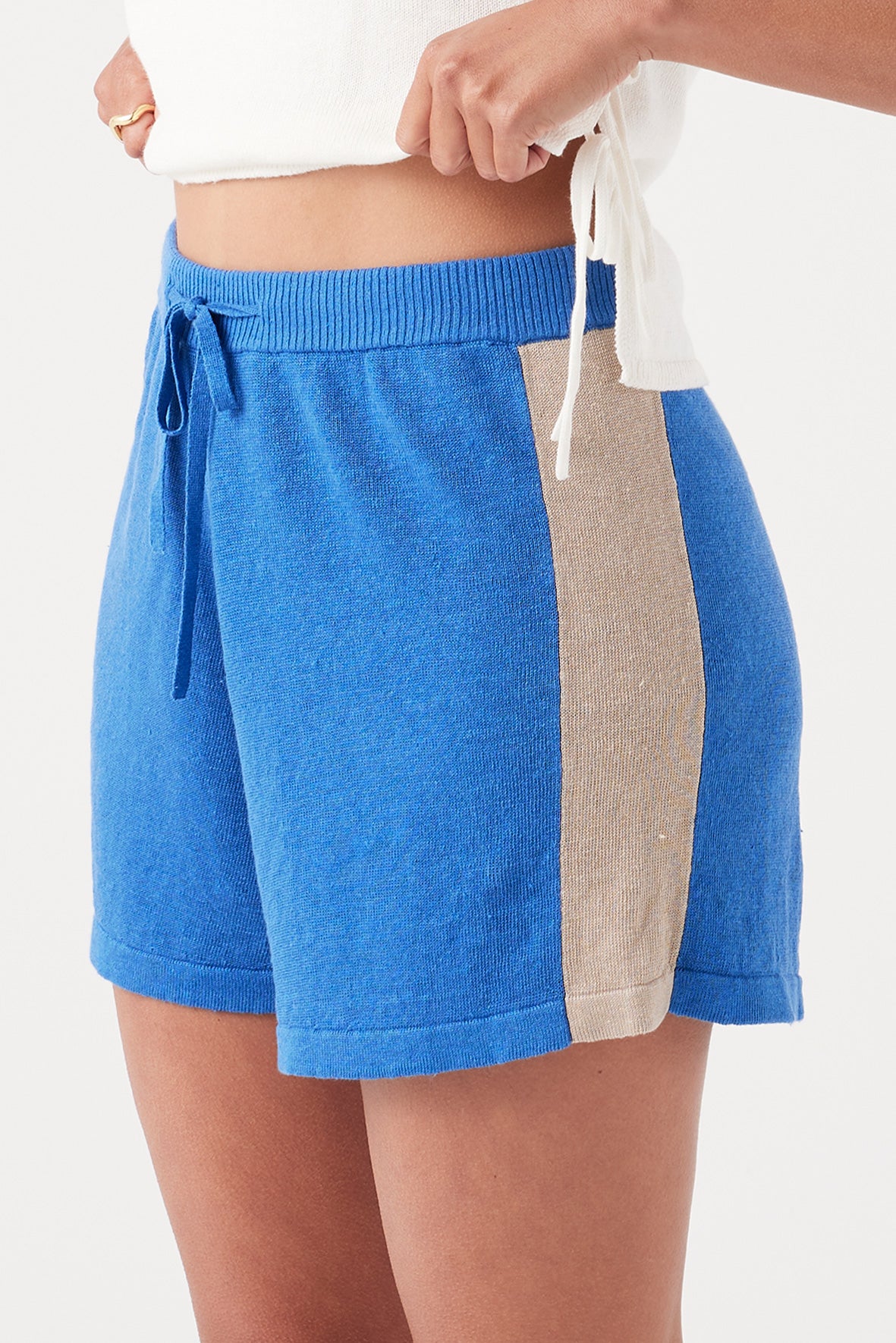 Larri Linen Knit Short - French Blue