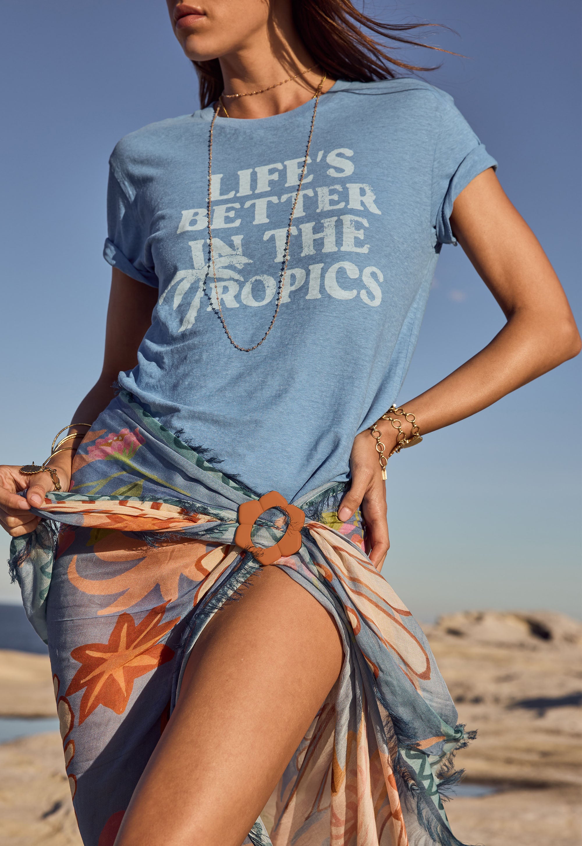 Life's Better Tee - Vintage Blue