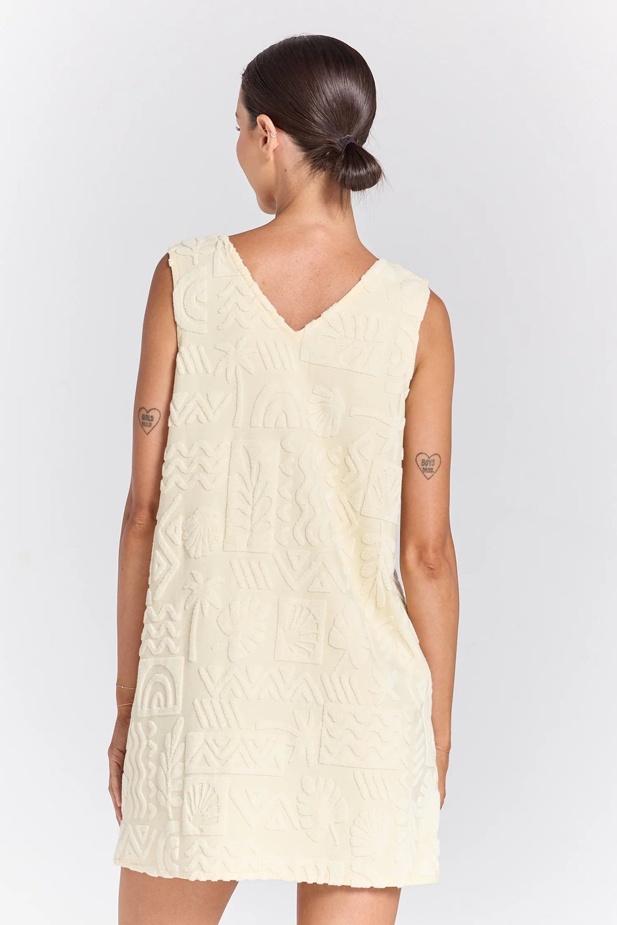 Mai Tai V Tunic Dress - Pearl