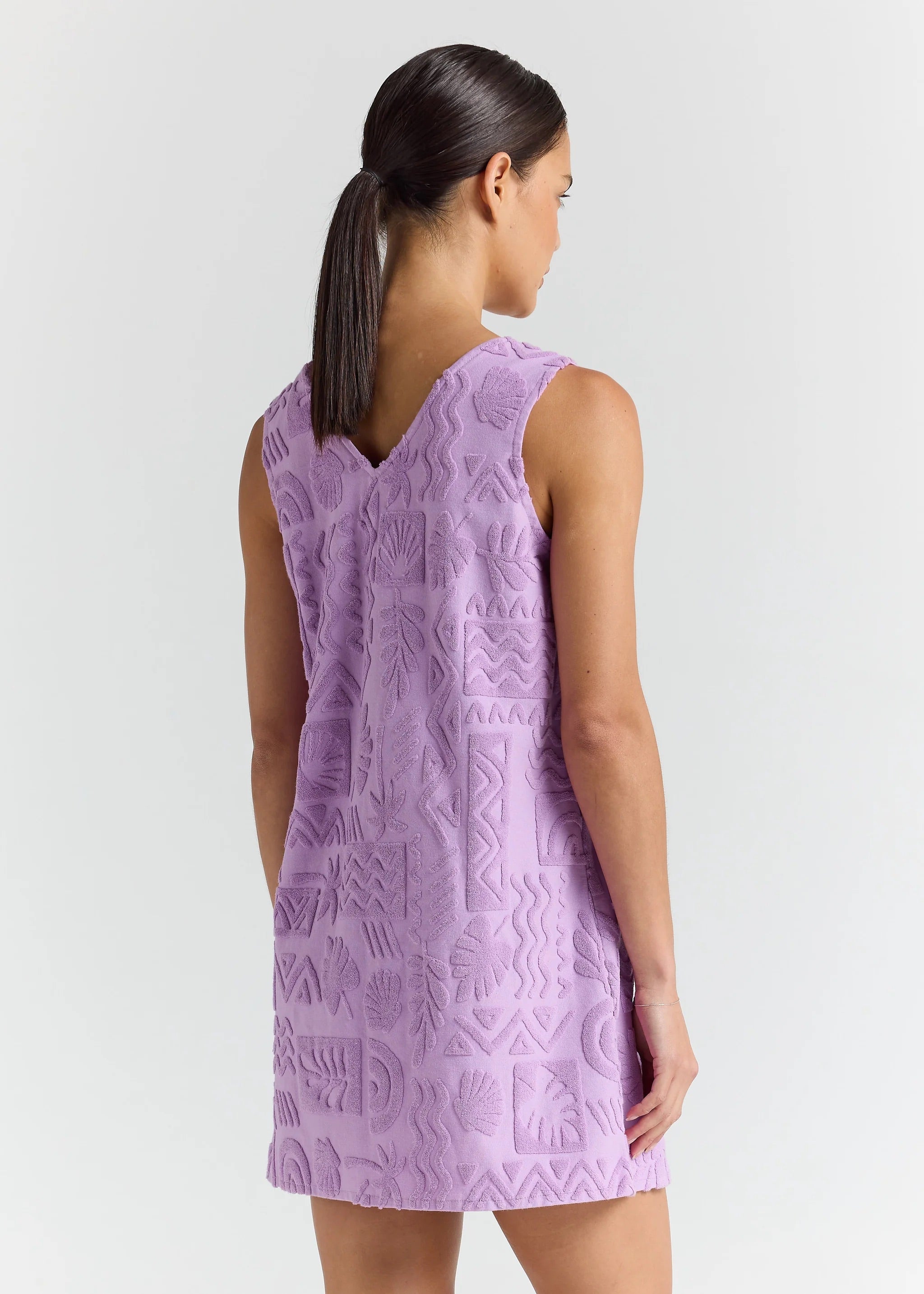 Mai Tai V Tunic Dress - Lilac