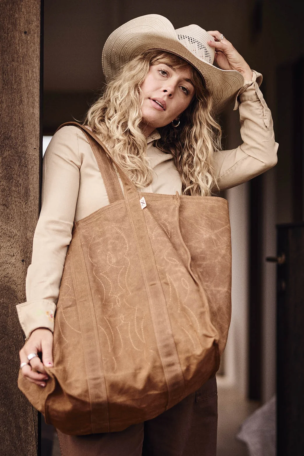 Market Canvas Tote Bag - Spicy Cowboy