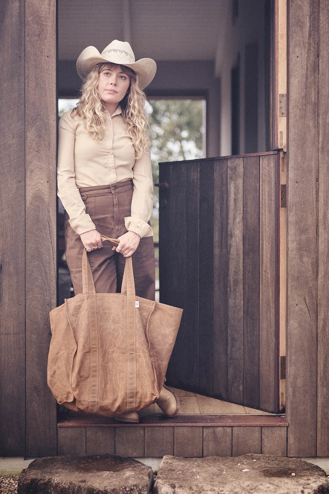 Market Canvas Tote Bag - Spicy Cowboy