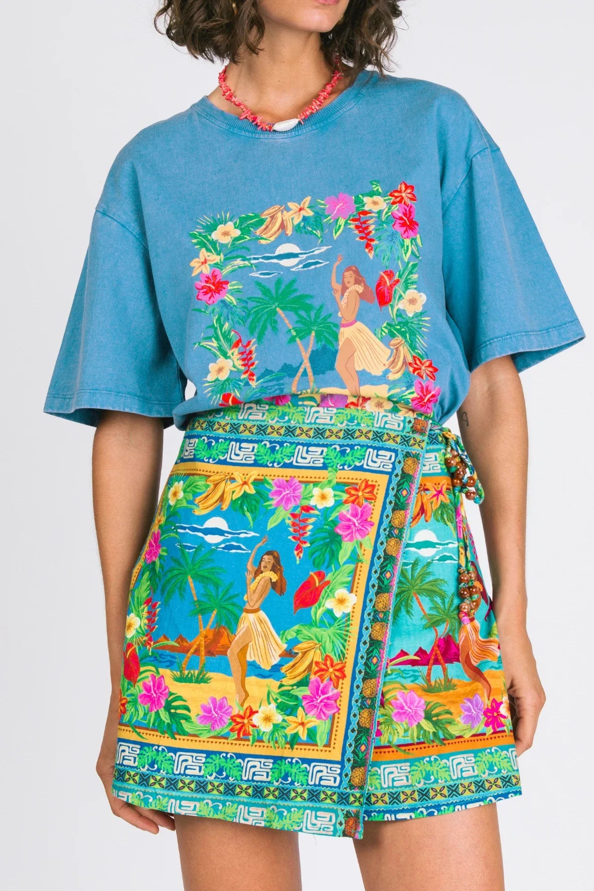 Barefoot Mini Skirt - Tiki