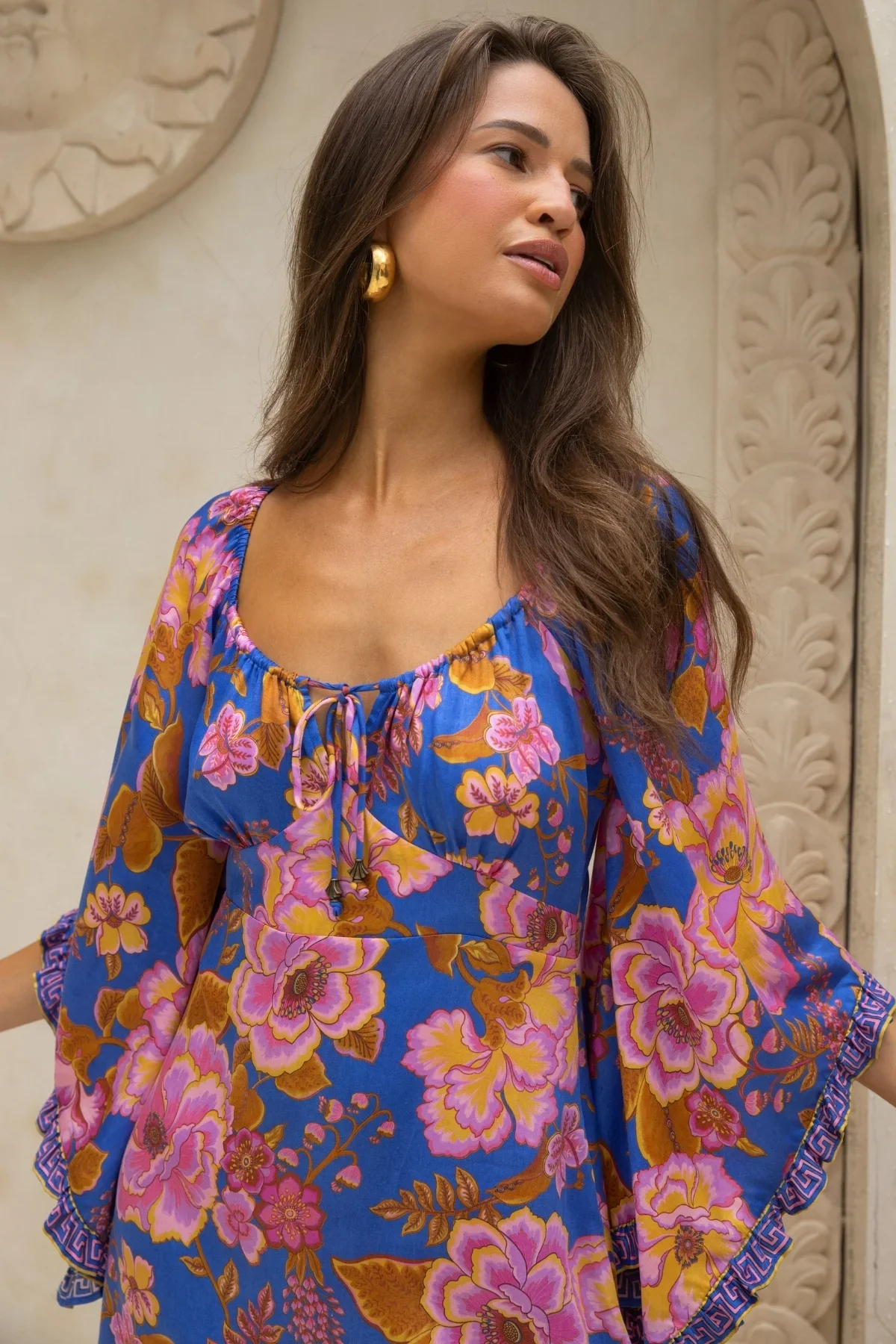Tessa Mini Dress - Peony