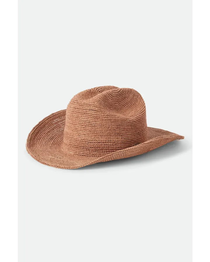 Odessa Straw Packable Cowboy - Italian Clay