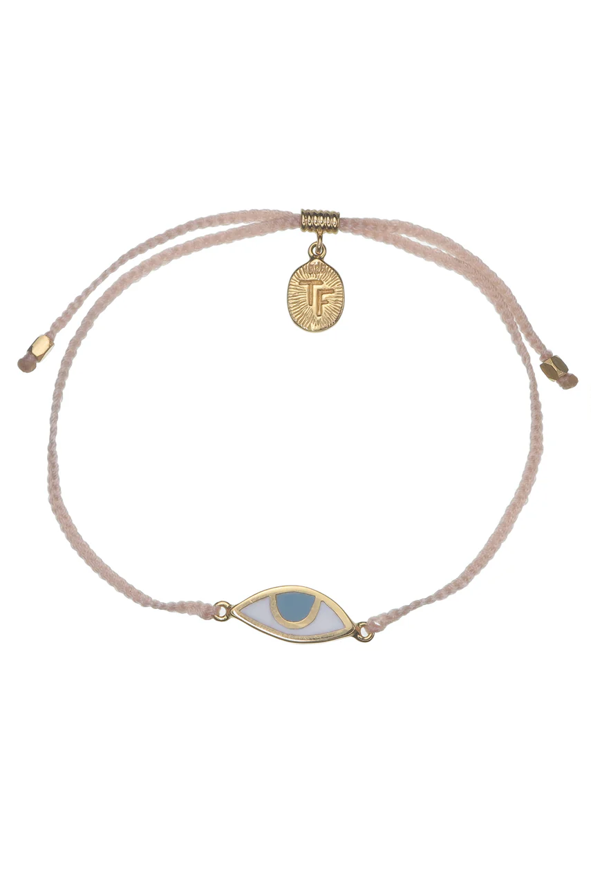 Eye Protection Bracelet | Pale Pink - Gold