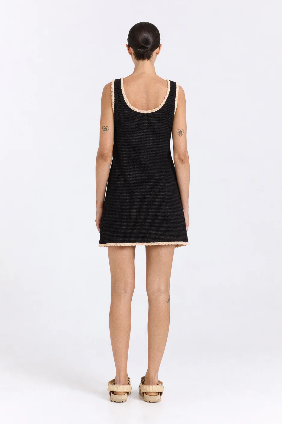 Palm Beach U Knit Dress- Black Sand