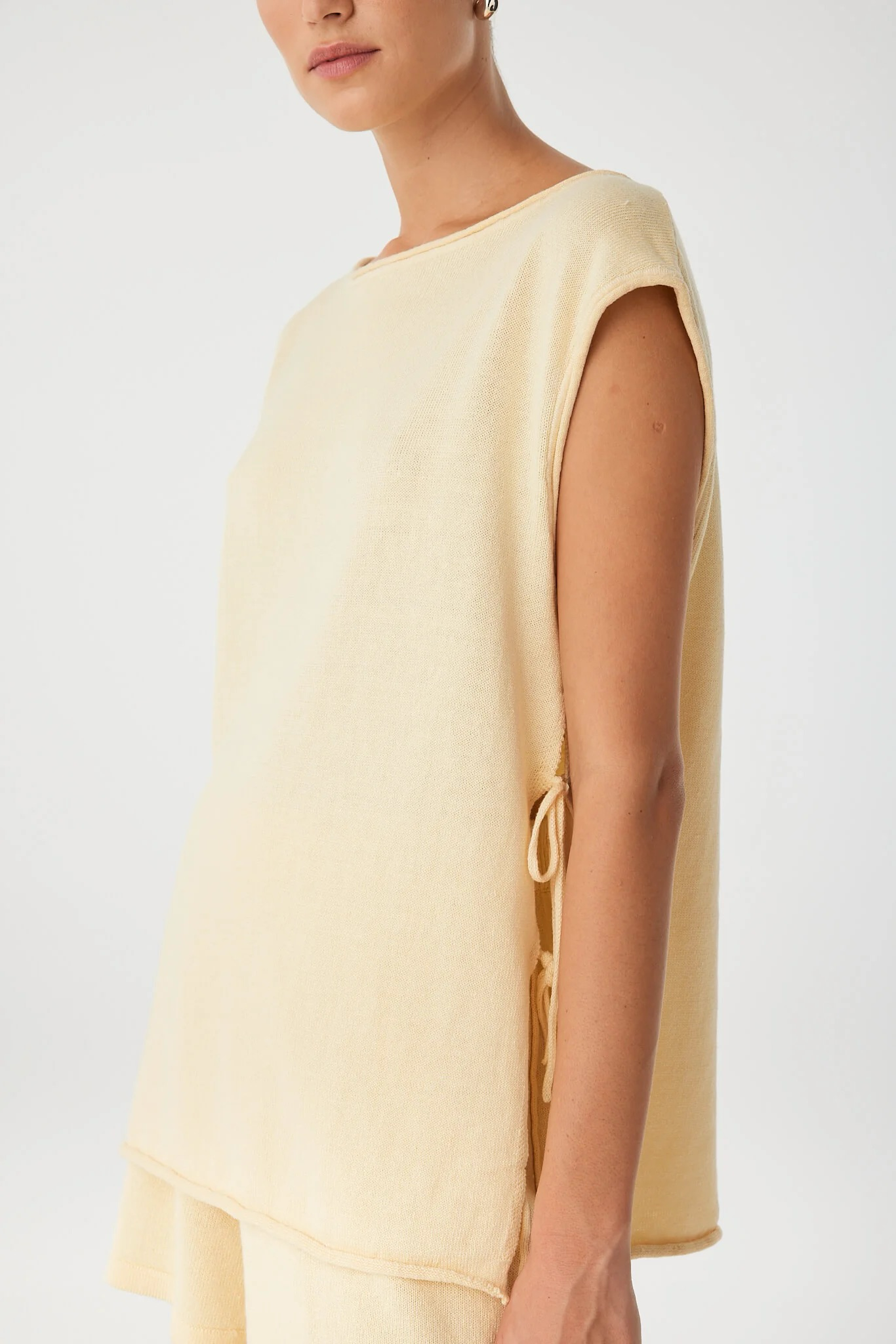 Poppy Tie Side Top - Butter