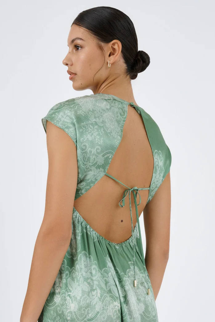 Ceylon Dress - Sari Lace Sage