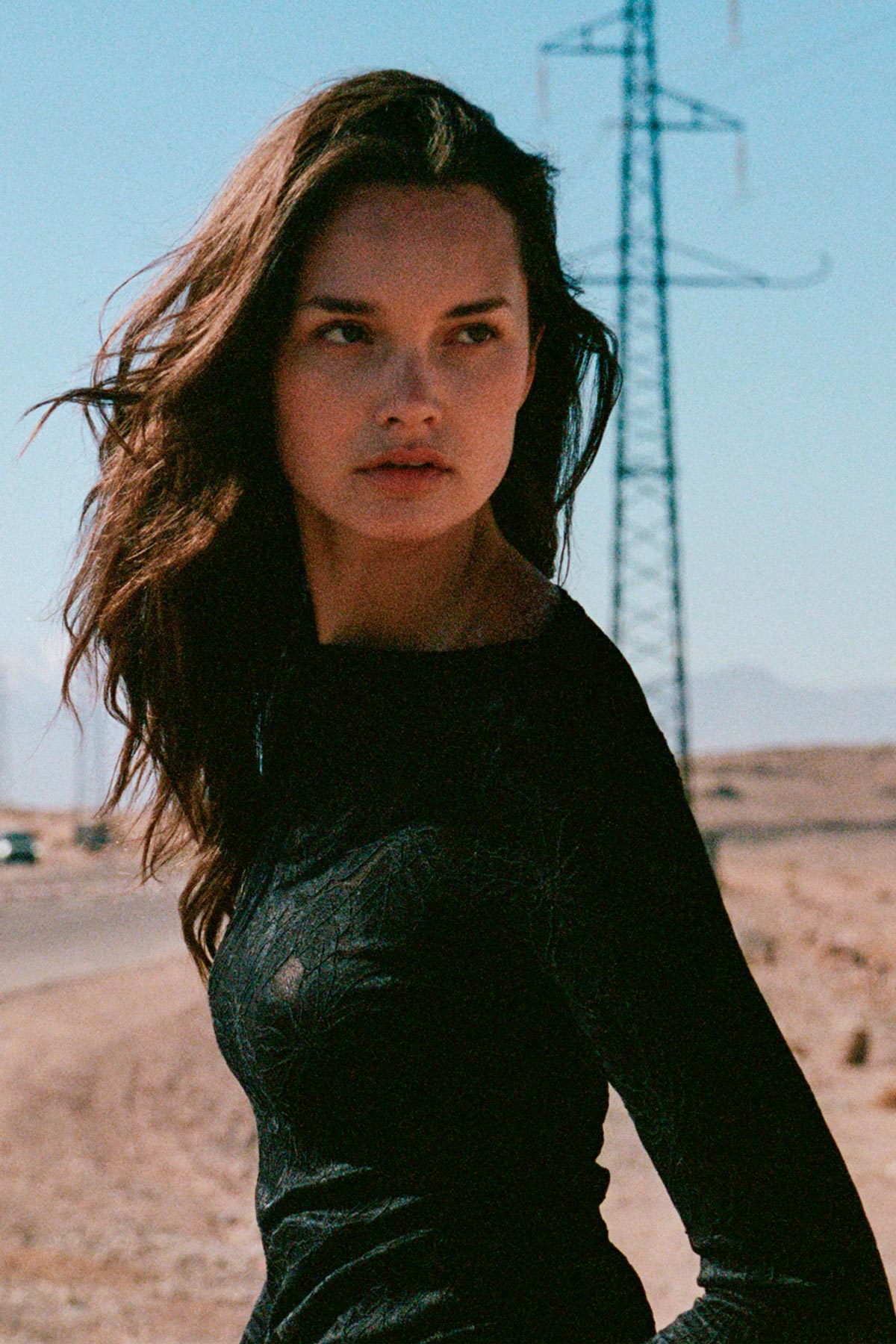 Samantha Lace Top - Noir