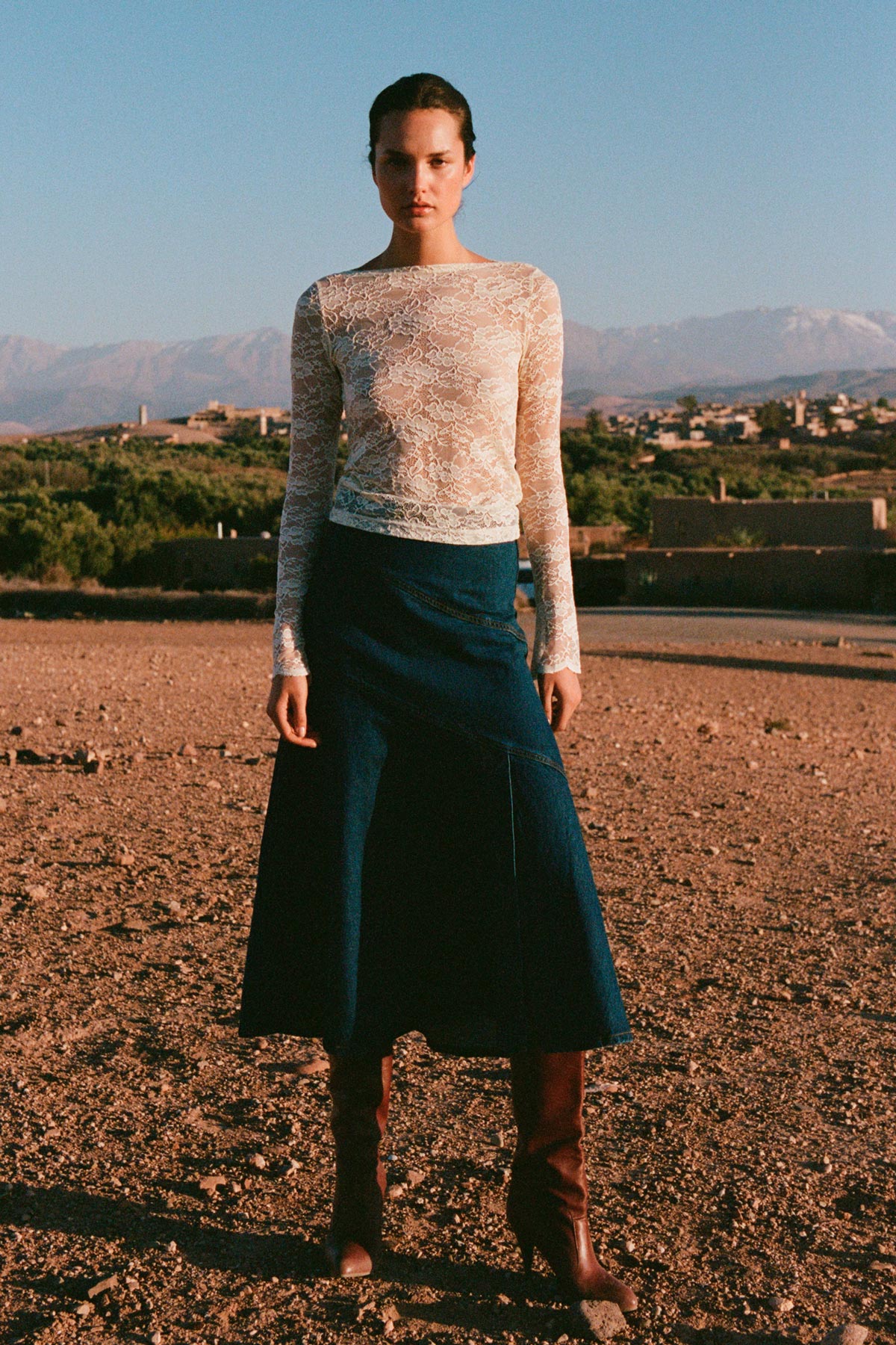 Tonya Rose Lace Top - Creme