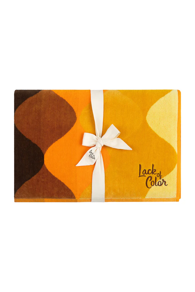 Retro Wave Towel - Pecan