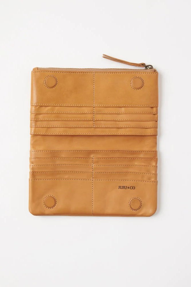 Capri Wallet Large - Tan