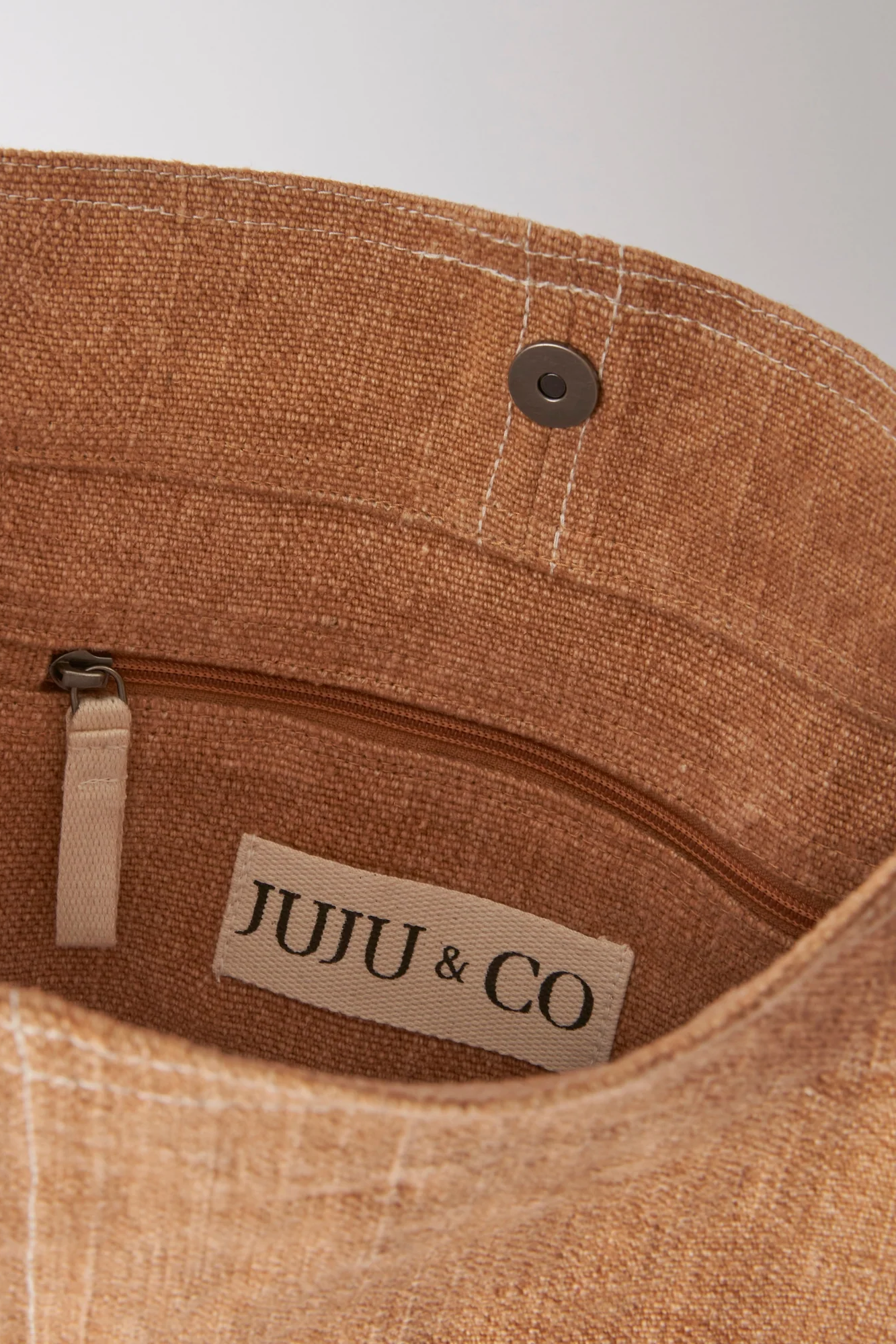 Juju & Co | Baby Jute Slouchy Bag - Terracotta