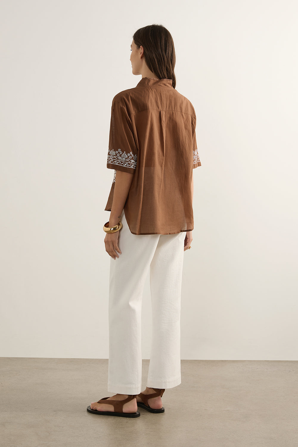 Rosalie Blouse - Brown