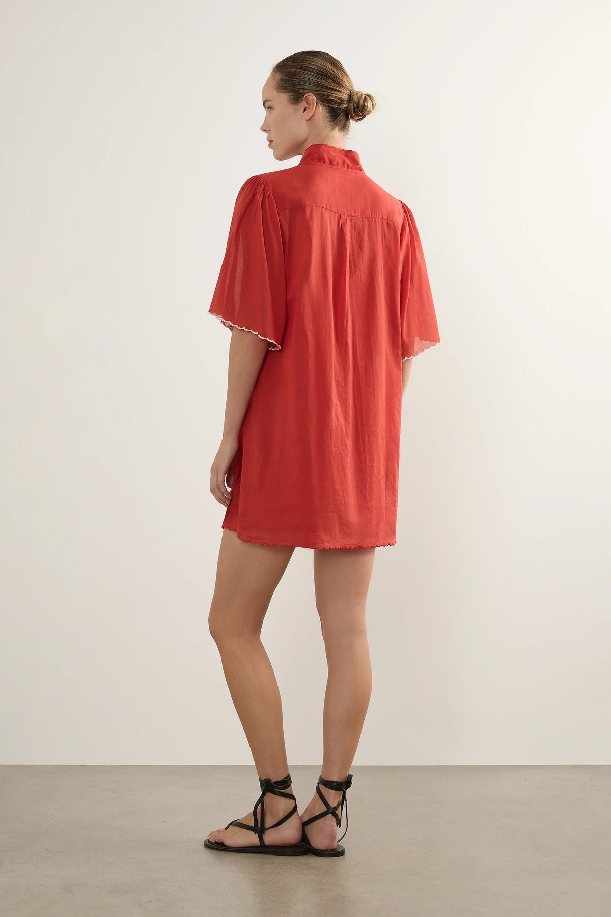 Zoe Shirt Dress - Red