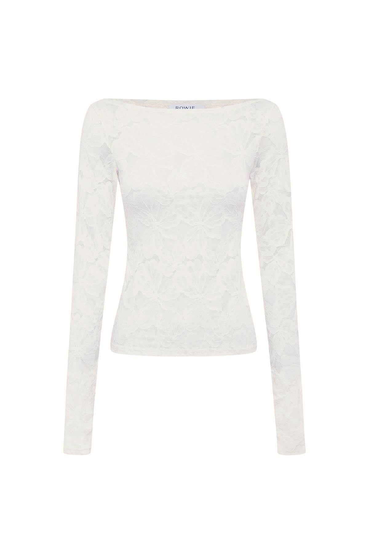 Samantha Lace Top - Creme