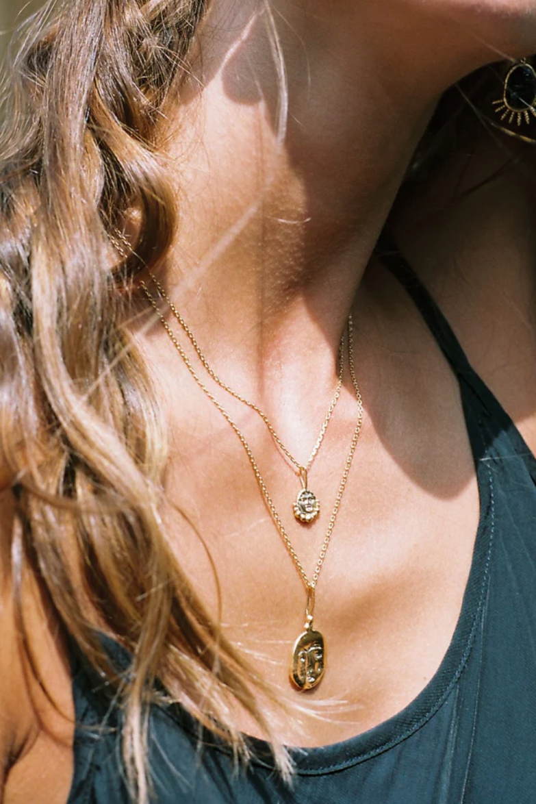 Cleopatra's Bling | Gorgoneion Protection Pendant - Gold