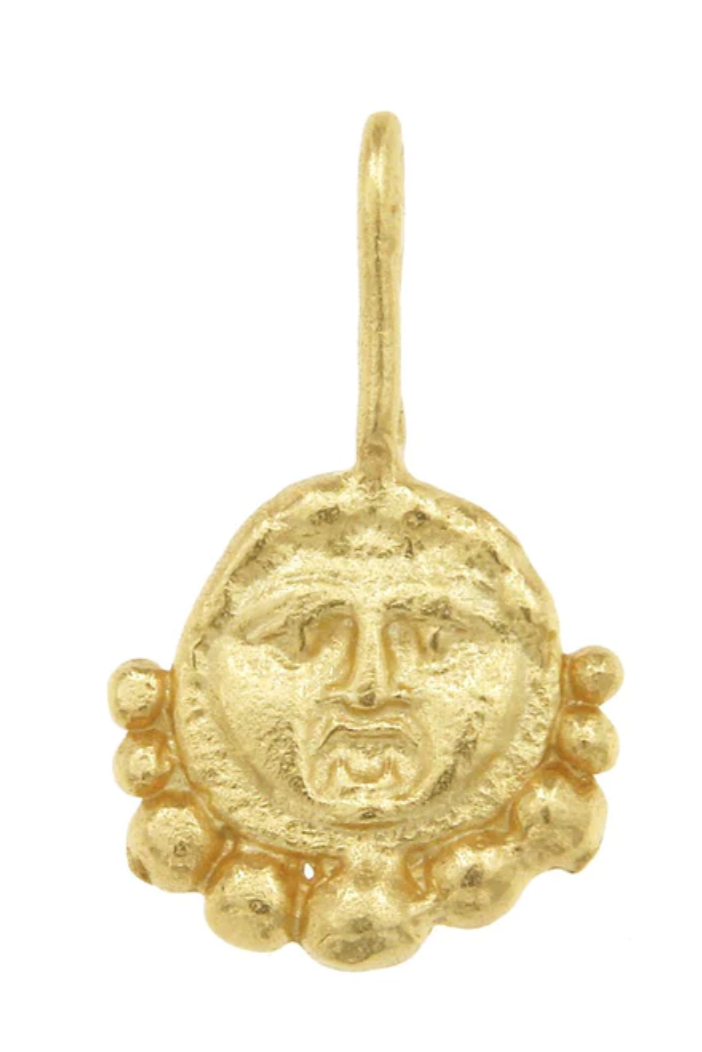 Gorgoneion Protection Pendant - Gold
