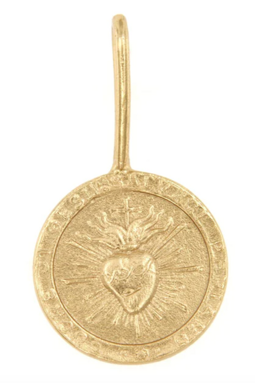 Cleopatra's Bling | Sacre Coeur Flames Pendant - Gold