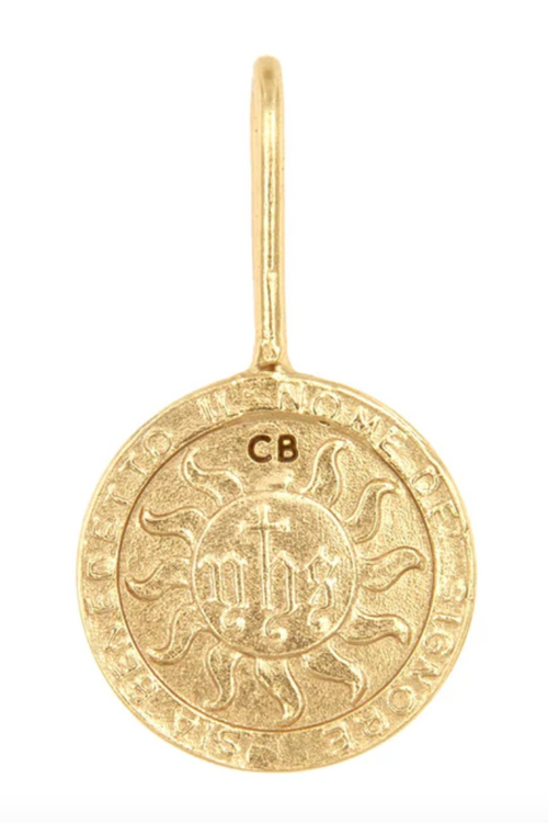Cleopatra's Bling | Sacre Coeur Flames Pendant - Gold