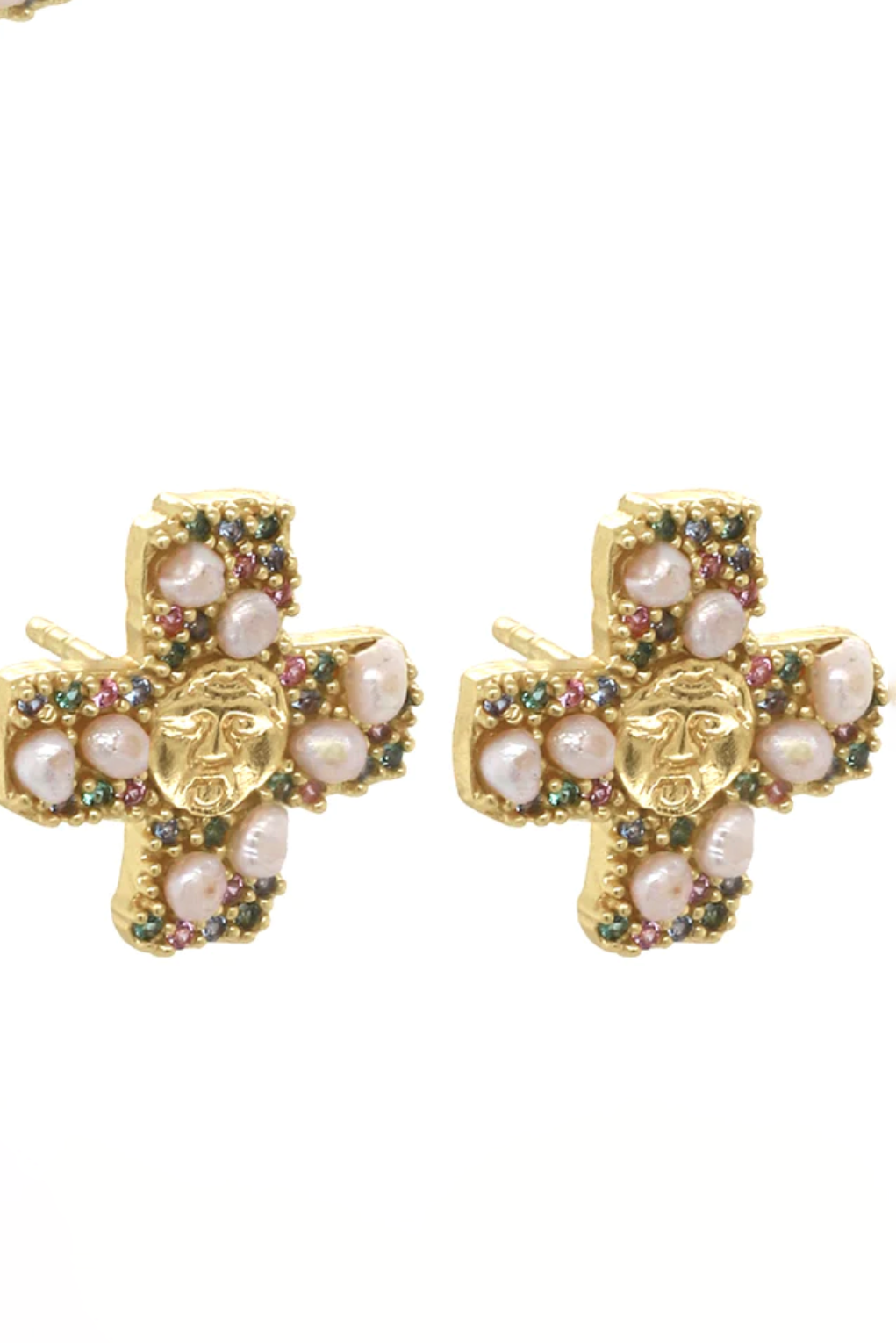 Gorgoneion Peace Earrings - Gold (RESTOCKED!)